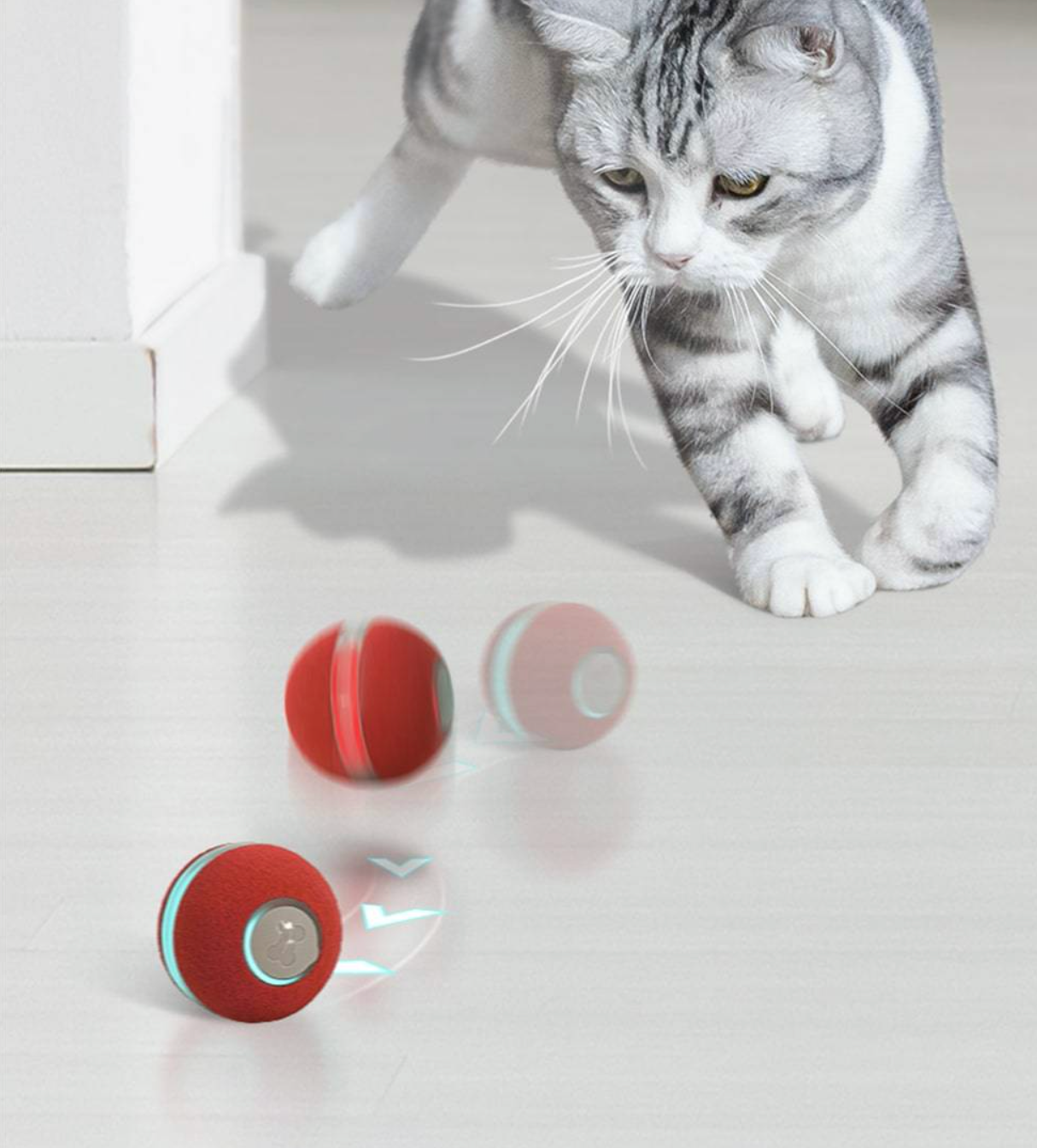 智能霹靂旋風彈彈球(貓咪專用毛絨款)Smart Cat Toy Ball