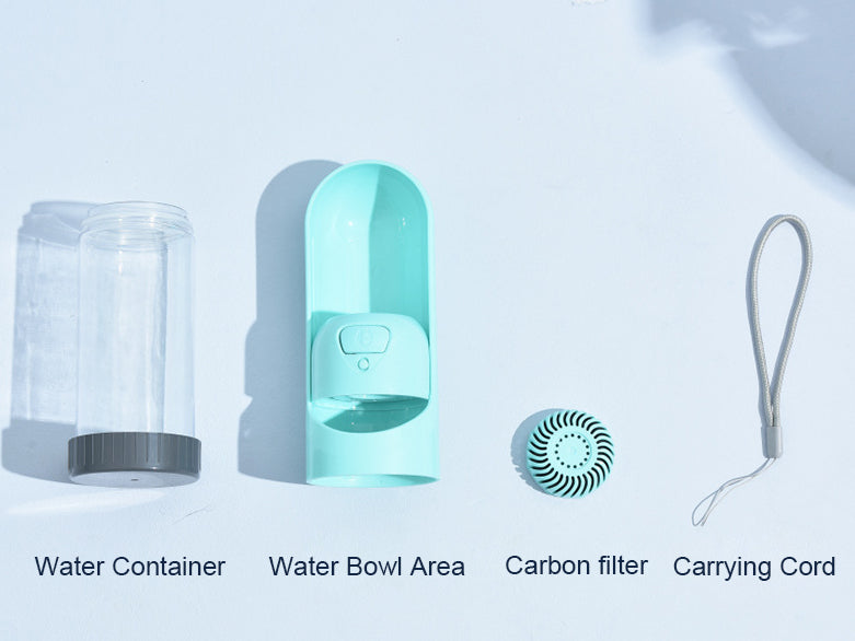 遛狗伸縮式過濾水樽 Portable Water Bottle With Activated Carbon Filter