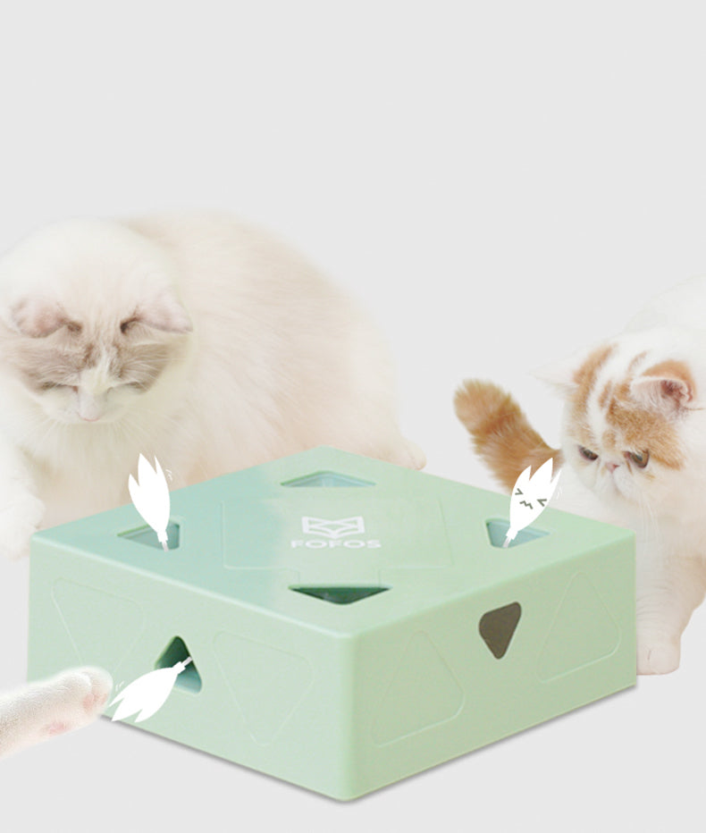 智能躲貓貓羽毛盒（一代）AI Interactive Cat Feather Toy Box